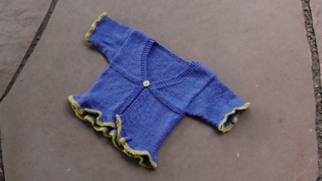 #41 Ruffled Baby Sweater