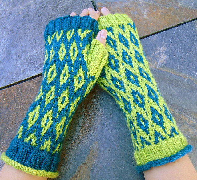 #55 Slip Stitch Fingerless Mitts