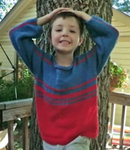 #43 Easy Striped Pullover