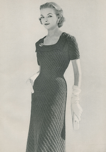 Diagonal Pattern Dress
