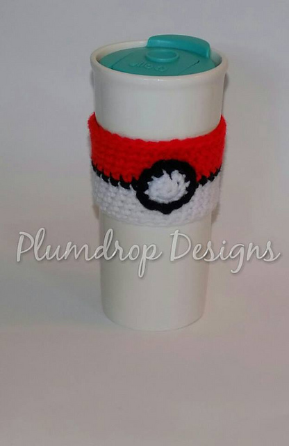 Pokeball travel mug cozy