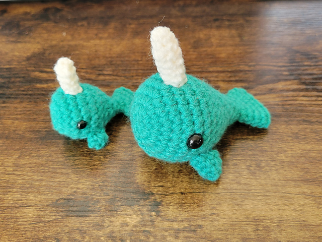 Whale and Narwhal (2 sizes)
