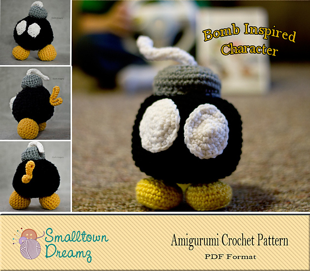 Bam-bomb inspired character crochet pattern
