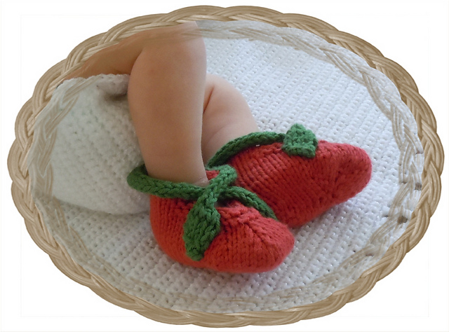 Garden Baby Booties