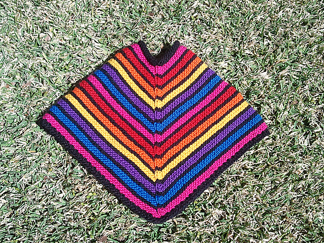 Child's poncho, hat and scarf set