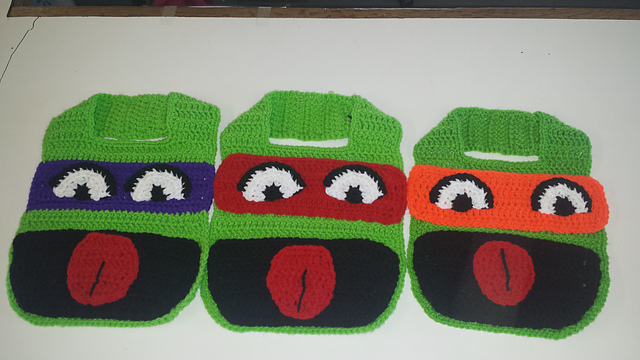 TMNT Snack Bib