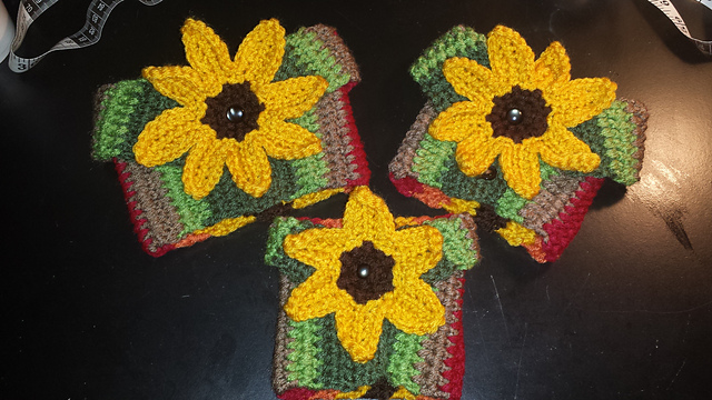 Sunflower line boot cuffs