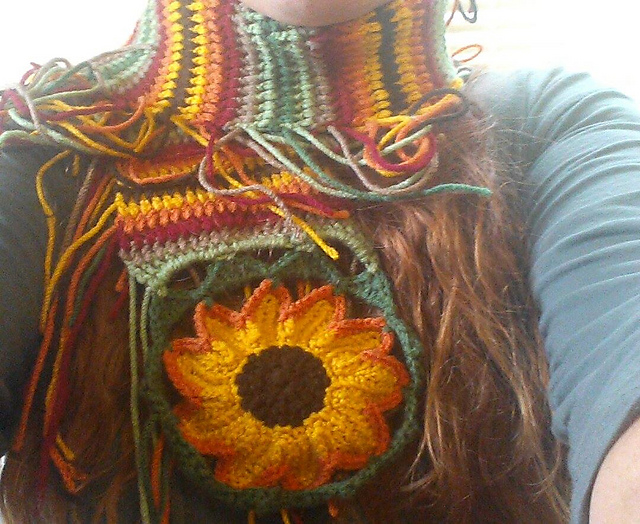 Sunflower line Scarf