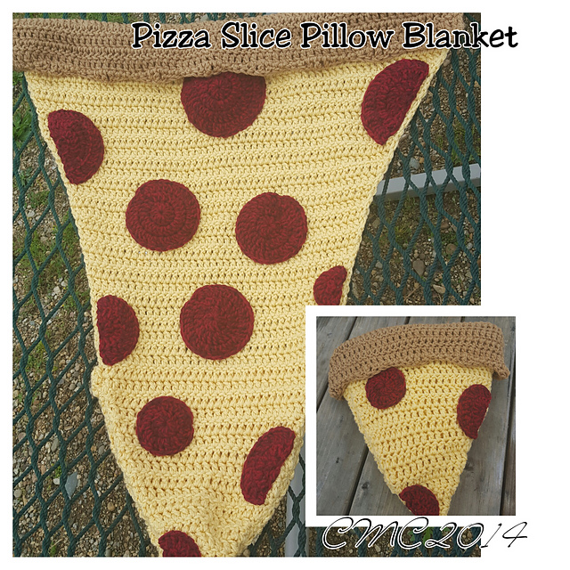 Pizza Pillow Blanket