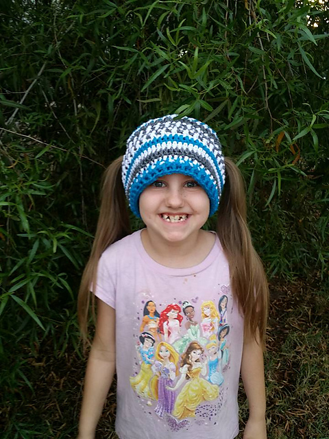 Snowy Nights Pigtail Beanie