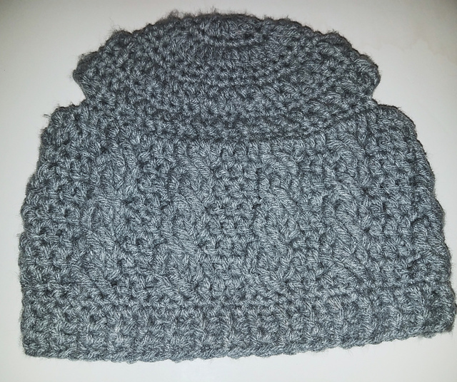 Cabled Pigtail Beanie