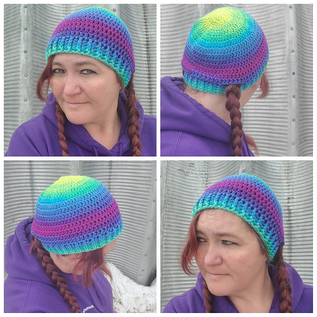 Basic High Low Pigtail Beanie
