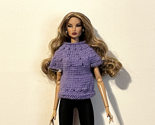 Fashion Doll Lacey Eyelet Top