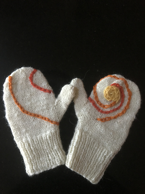 Childrens Mittens 4-6-8 Year Olds #166