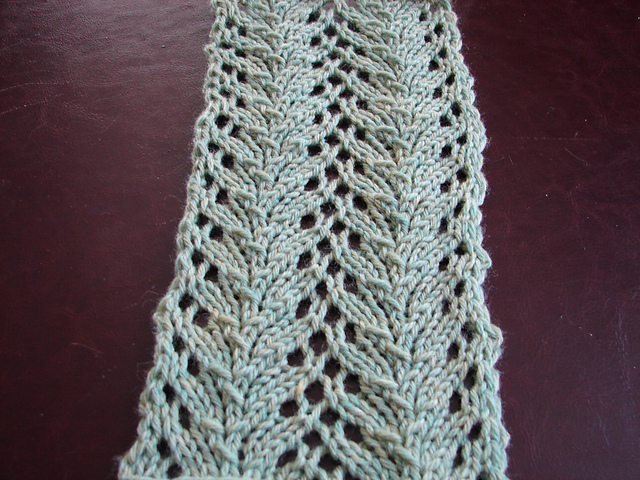 Fern and Pebble Lace Scarf