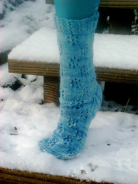 Snowflake Socks Toe