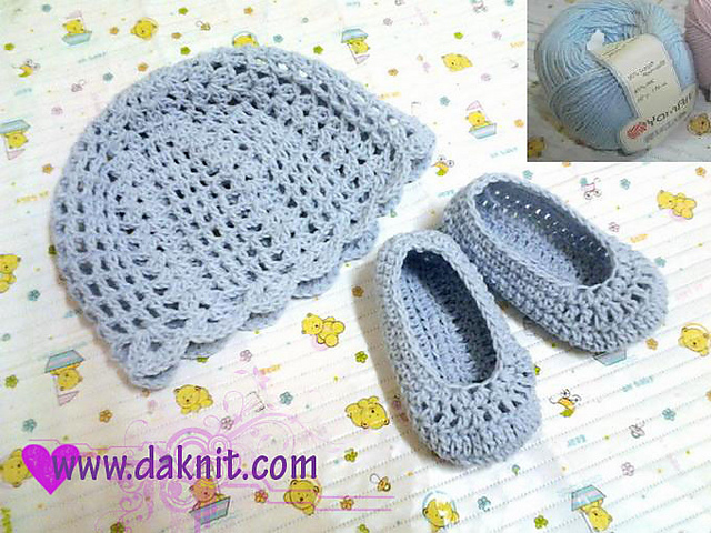Emerald Baby Hat and Booties