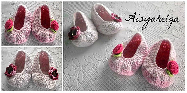 Ballerina Baby Booties