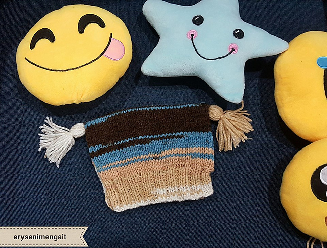 Easy Tassels Baby Hat