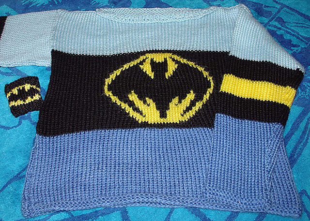 Batman Intarsia Chart