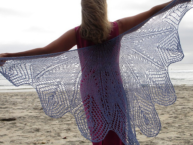 Peacock Girl Shawl
