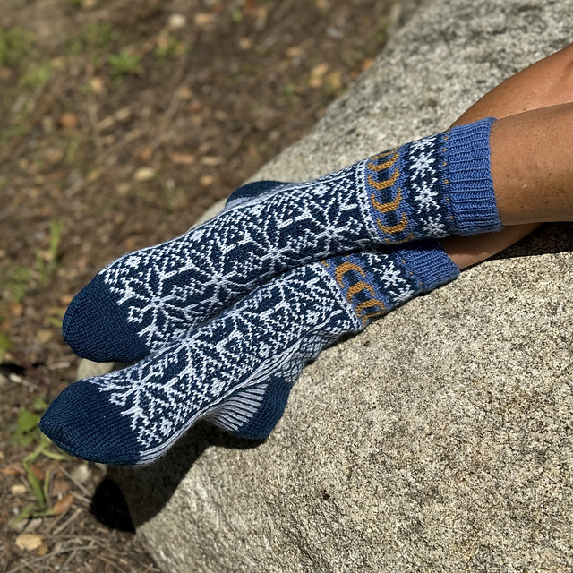 Clear Winter Nights Socks