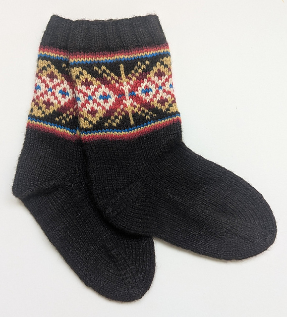 Shetland Black Socks
