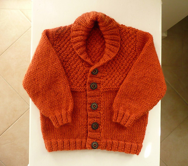 Design D - Cardigan with Shawl Collar or V Neck