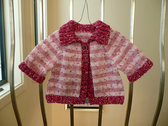 Cardigan with Round Neck or Collar
