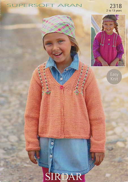 Embroidered Cardigan with Neck and Sleeve Options