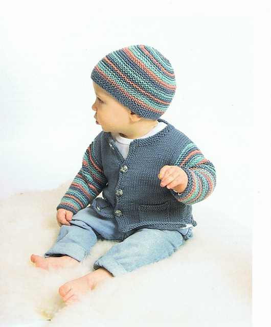 Baby cardigan & hat