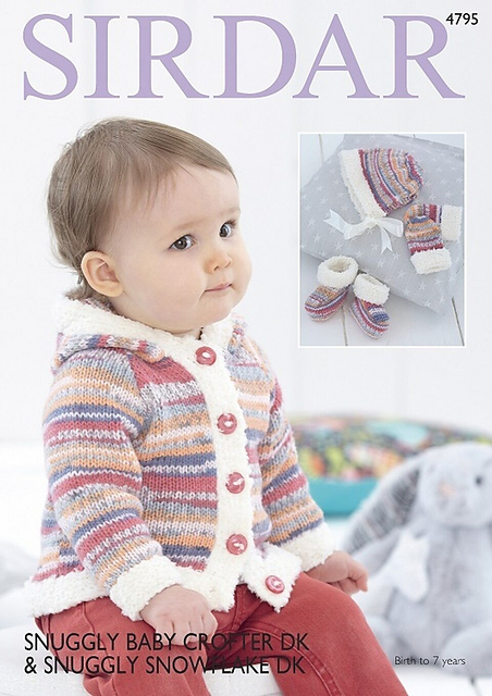 Jacket, Mittens, Bootees & Bonnet