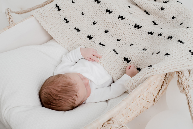 Rainy Hearts Baby Blanket