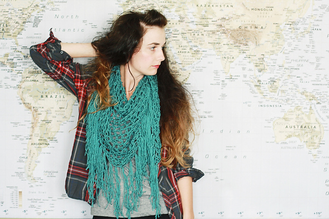 Triangle Fringe Scarf