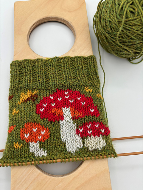 Autumn scenes for socks