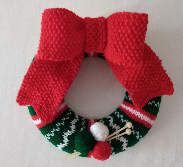 Christmas wreath navidad de tejedora