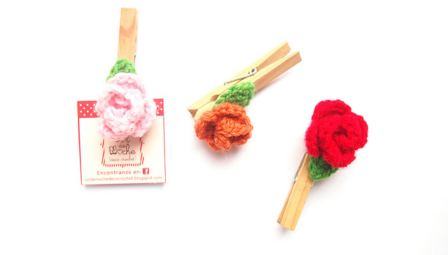 Rose Clothespin