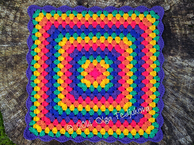 Rainbow Granny Blanket