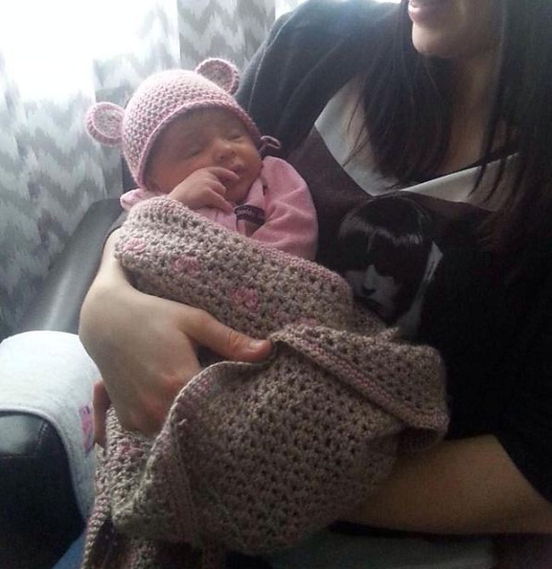 Tiny heart Baby Emma's Blanket 