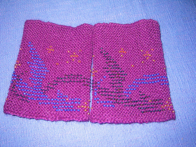 Dragon Wave Wrist Warmers