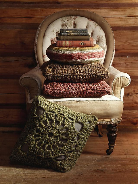 Crochet Squares Cushion
