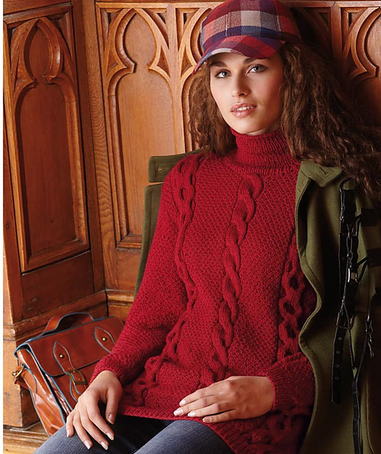 S8231 Pullover with Cables