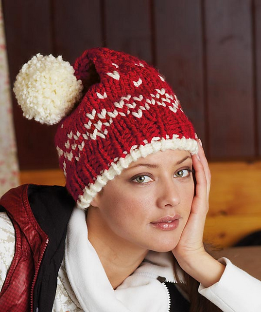S8184 Hat with Jacquard Pattern