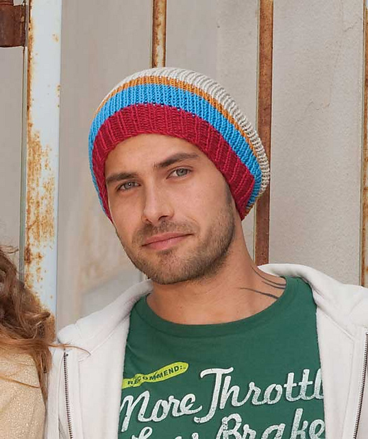 S8516 Mens Striped Hat