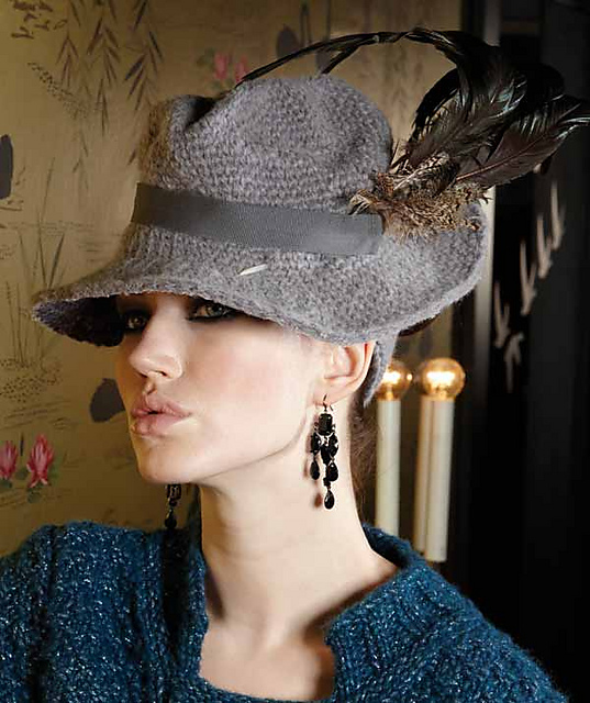 2117 Crocheted Dress Hat