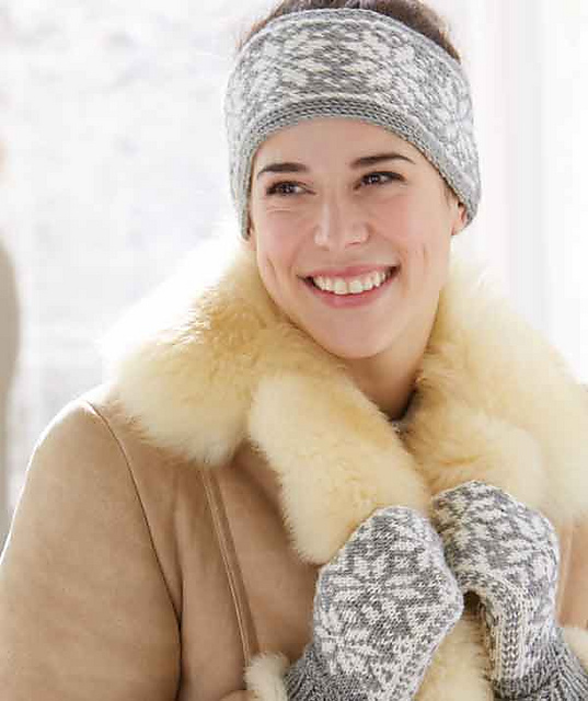 S8621 - Snowflake Headband and Mittens