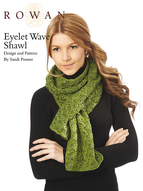 Eyelet Wave Shawl