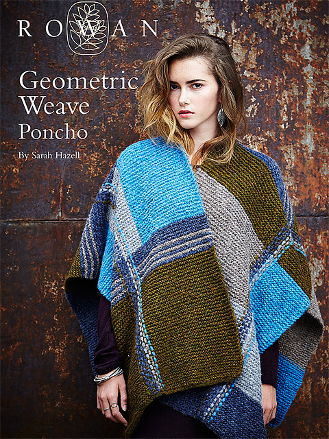 Geometric Weave Poncho