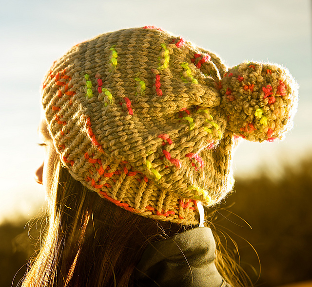 Neon Bump Slouch Hat