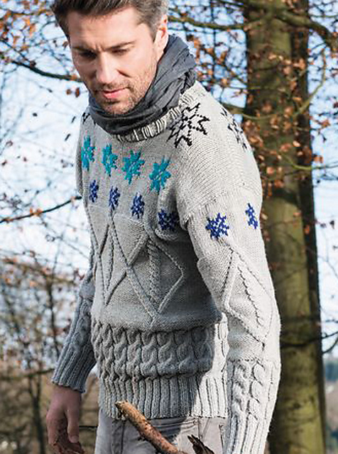 S9258 Man's Star Pullover